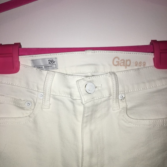 Gap White True Skinny Jeans 0 26 - Picture 3 of 7